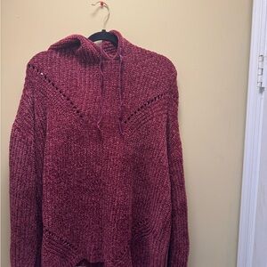 ***Pre-Loved*** Women's Burgundy True Craft Knit Hoodie